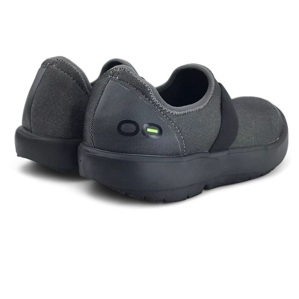 Oofos Oomg Low Shoe Womens 8.5 Recovery Slip-On Comfort Gray on Black - Picture 6 of 14